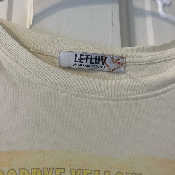 Anthropologie x Letluv Elton John Vintage Tee Size xs nwt - Picture 4 of 7